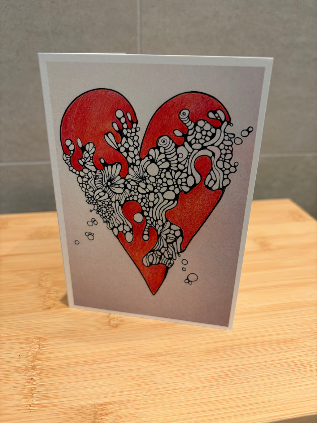 Heart «playful» ♥️ - Dobbeltsidig A6 kort med konvolutt