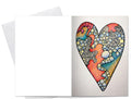 Heart «bubbly» ♥️ - Dobbeltsidig A6 kort med konvolutt