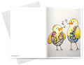 Bird charm 🐥🎶- Dobbeltsidig A6 kort med konvolutt