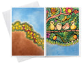 Bird flock 🐦- Dobbeltsidig A6 kort med konvolutt